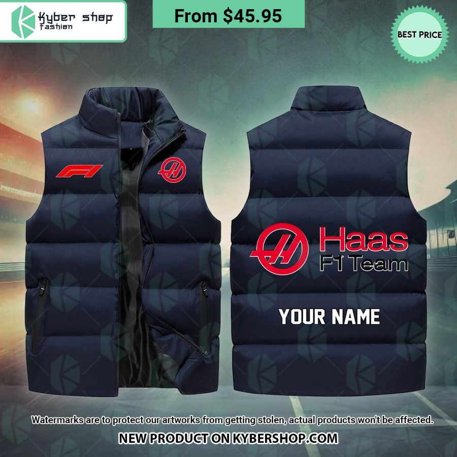 Haas F1 CUSTOM Sleeveless Puffer Down Jacket