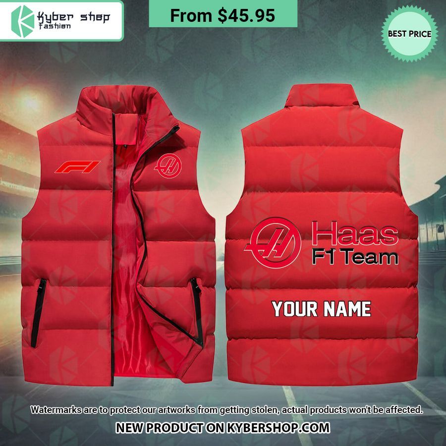 Haas F1 CUSTOM Sleeveless Puffer Down Jacket