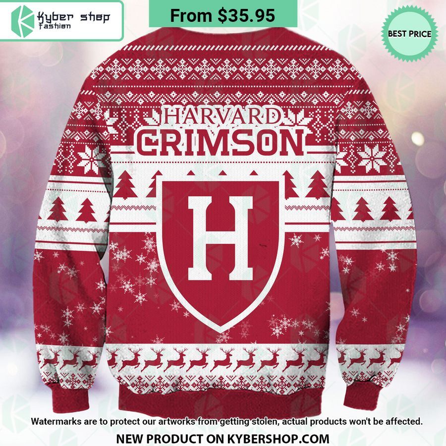 Harvard Crimson Grinch Christmas Sweater