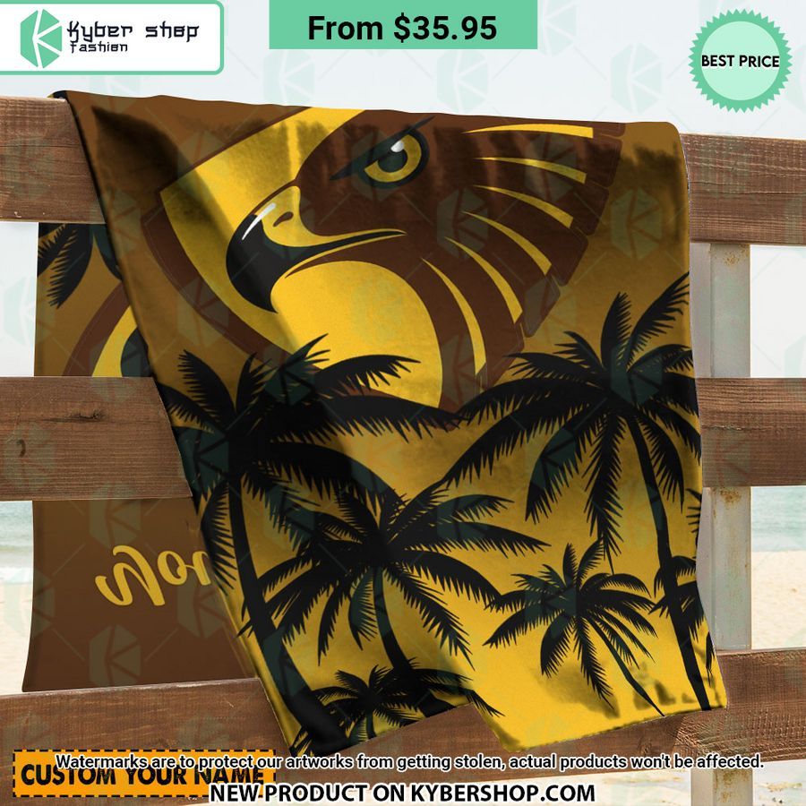 Hawthorn FC CUSTOM Beach Towel