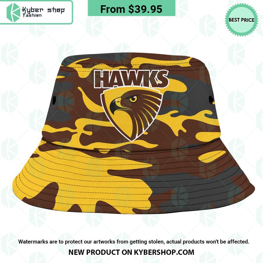 Hawthorn Football Club Camo Bucket Hat