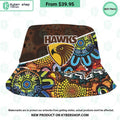 Hawthorn Football Club Indigenous Pattern Bucket Hat