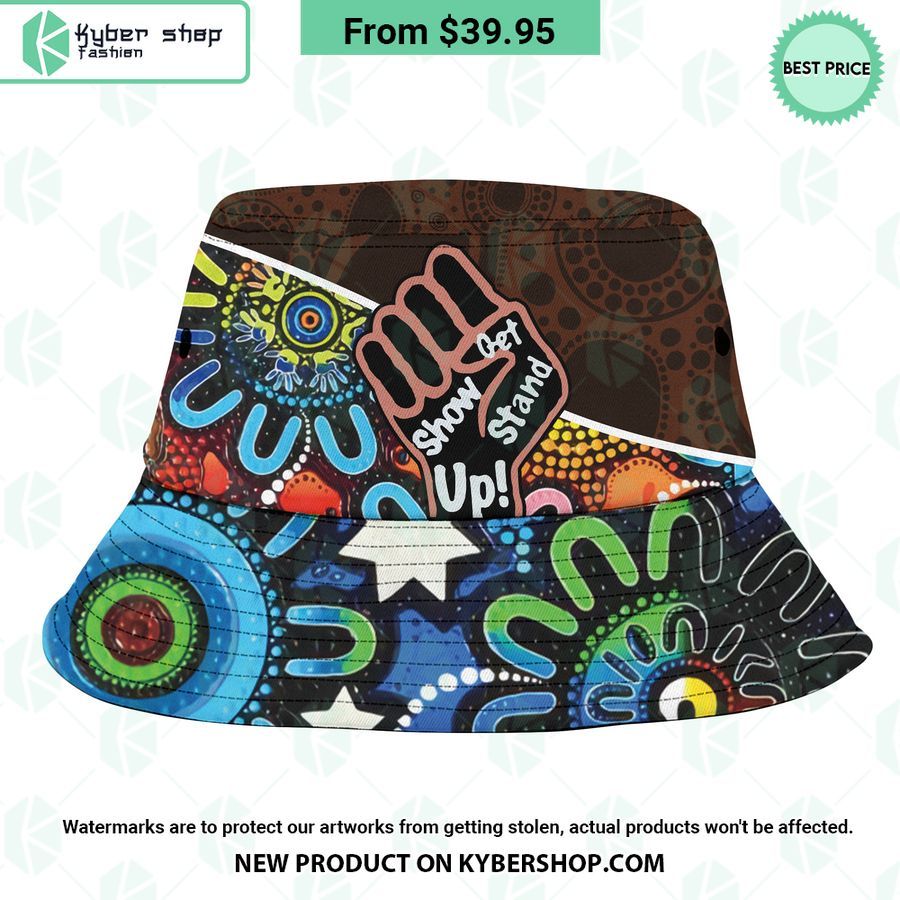 Hawthorn Football Club Indigenous Pattern Bucket Hat