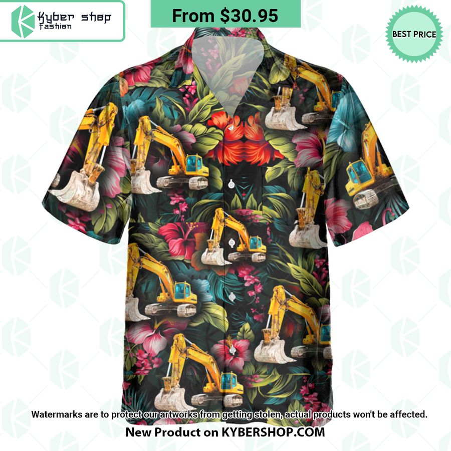 Heavy Equipment Operator Tropical Hawaiian Shirt