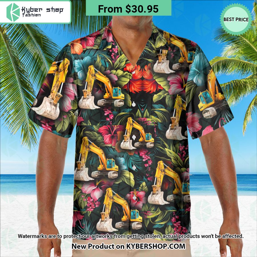 Heavy Equipment Operator Tropical Hawaiian Shirt