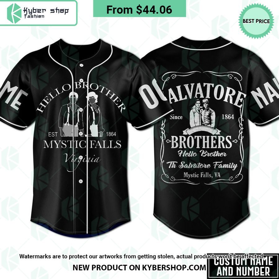 Hello Brother Salvatore Brothers CUSTOM Baseball Jersey