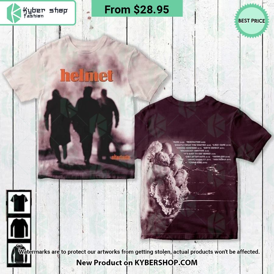 Helmet Aftertaste Album Cover Shirt