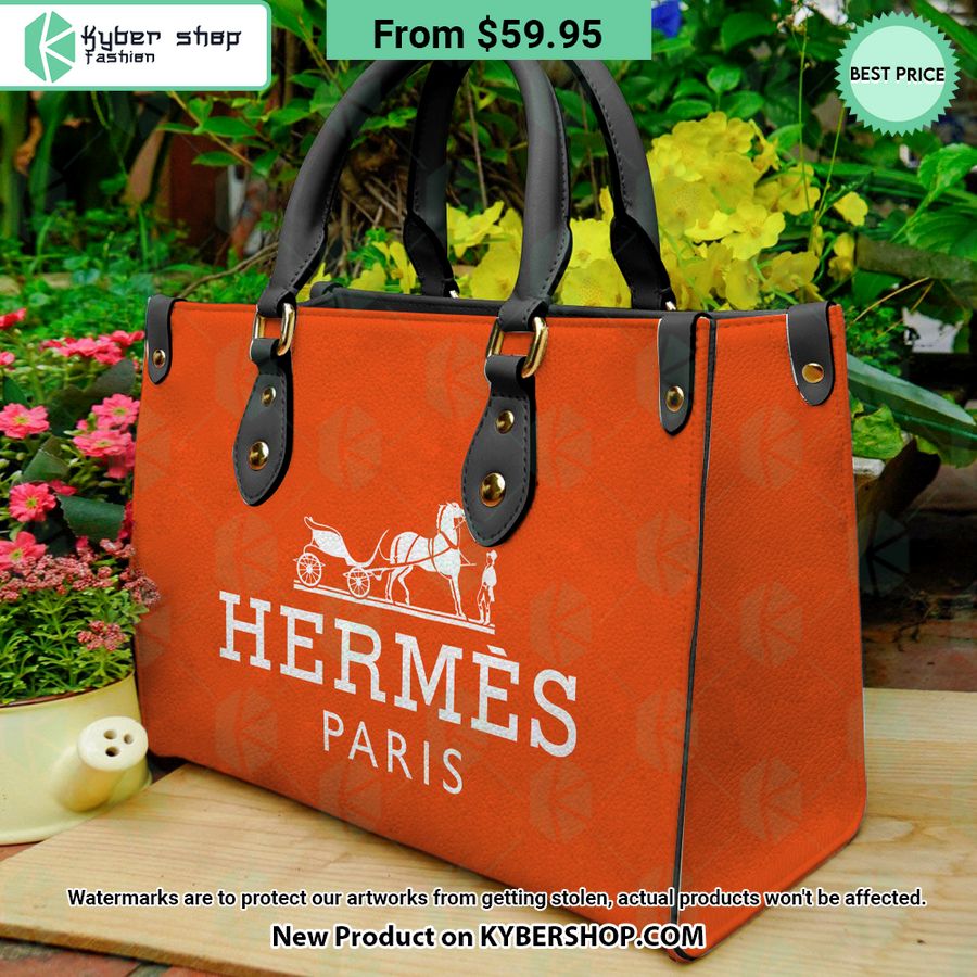Hermes Paris Women Leather Handbag