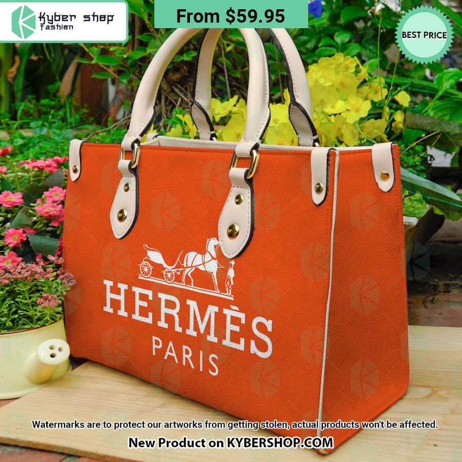 Hermes Paris Women Leather Handbag