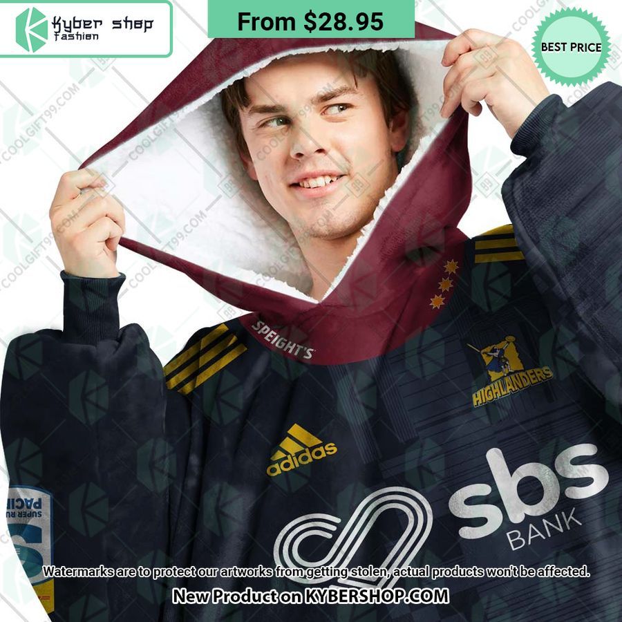 Highlanders Super Rugby Pacific Home Jersey CUSTOM Hoodie Blanket