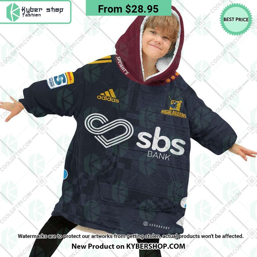 Highlanders Super Rugby Pacific Home Jersey CUSTOM Hoodie Blanket