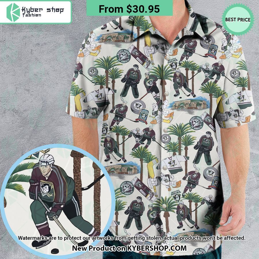 Hockey Mighty Ducks Players Hawaiian Shirt