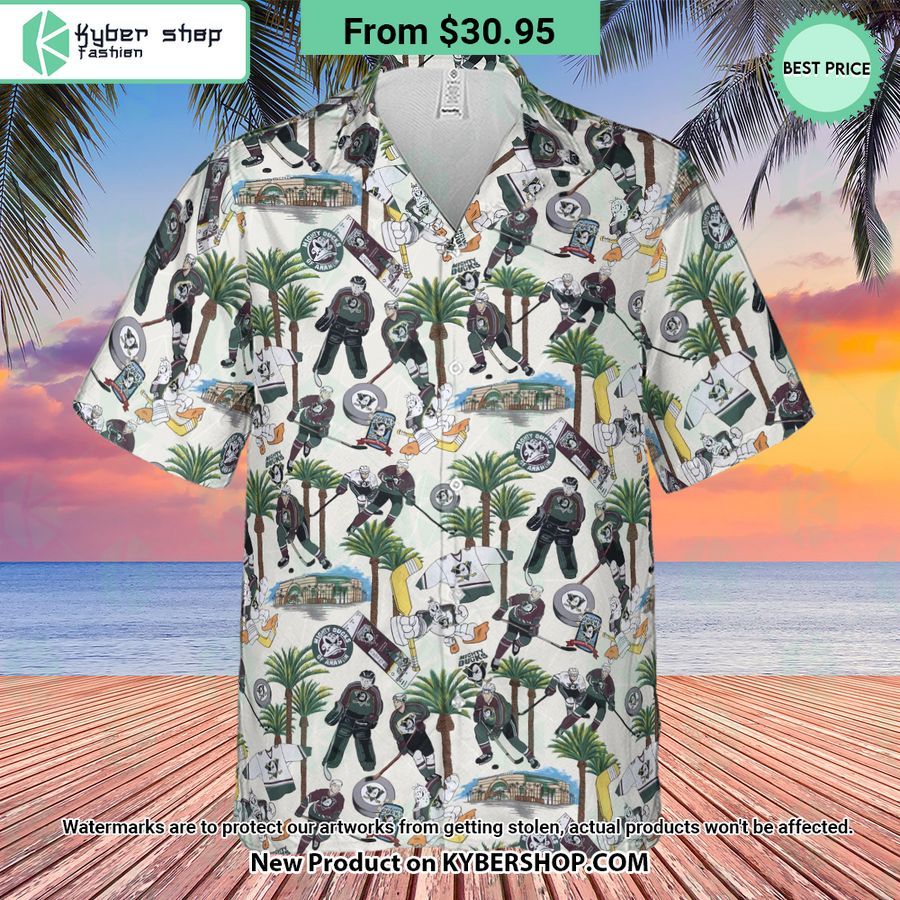 Hockey Mighty Ducks Players Hawaiian Shirt