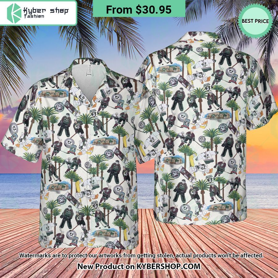 Hockey Mighty Ducks Players Hawaiian Shirt