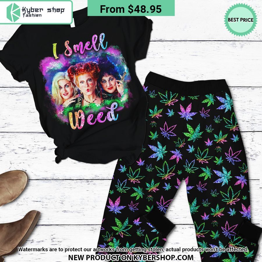 Hocus Pocus I Smell Weed Pajamas Set