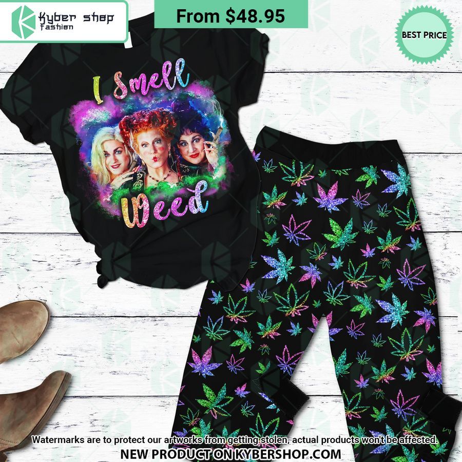 Hocus Pocus I Smell Weed Pajamas Set