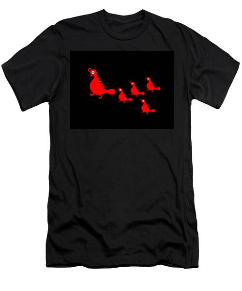 Hohokom Gambel Quail Family T-Shirt