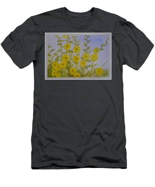 Hollyhocks Painted T-Shirt