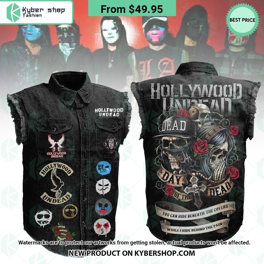 Hollywood Undead Sleeveless Denim Jacket