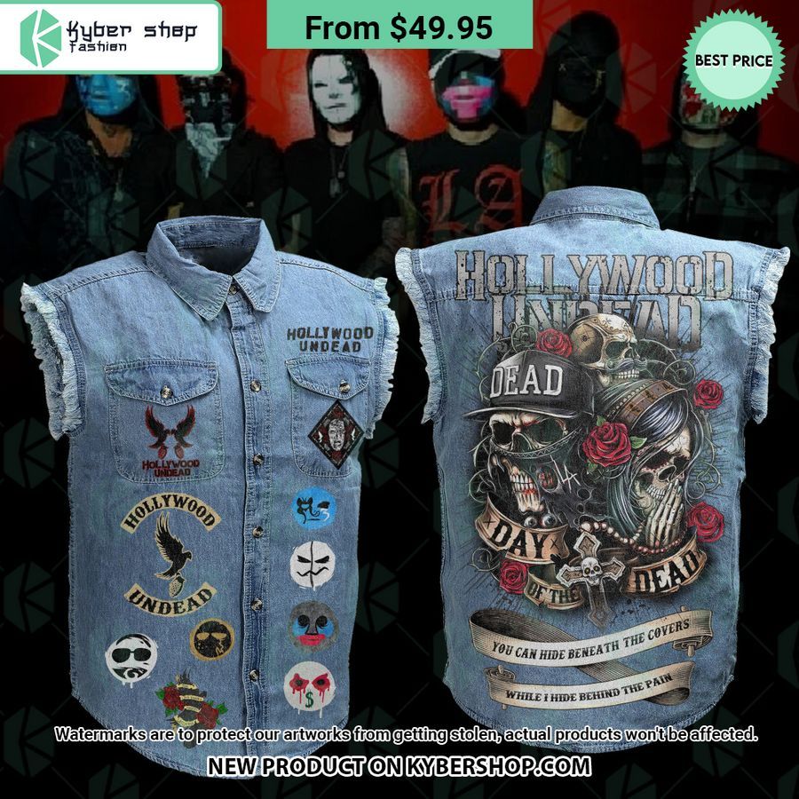 Hollywood Undead Sleeveless Denim Jacket