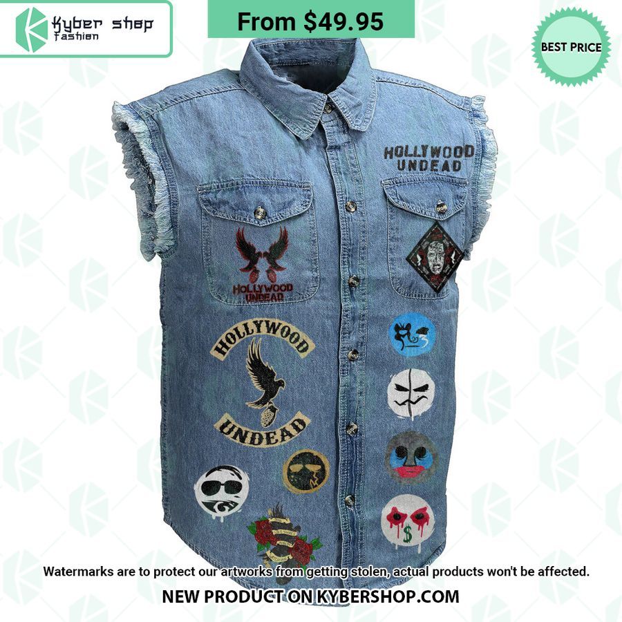 Hollywood Undead Sleeveless Denim Jacket