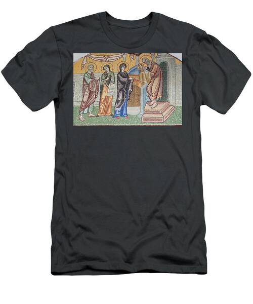 Holy Family Presenting Jesus Mosaic Meteora Greece T-Shirt