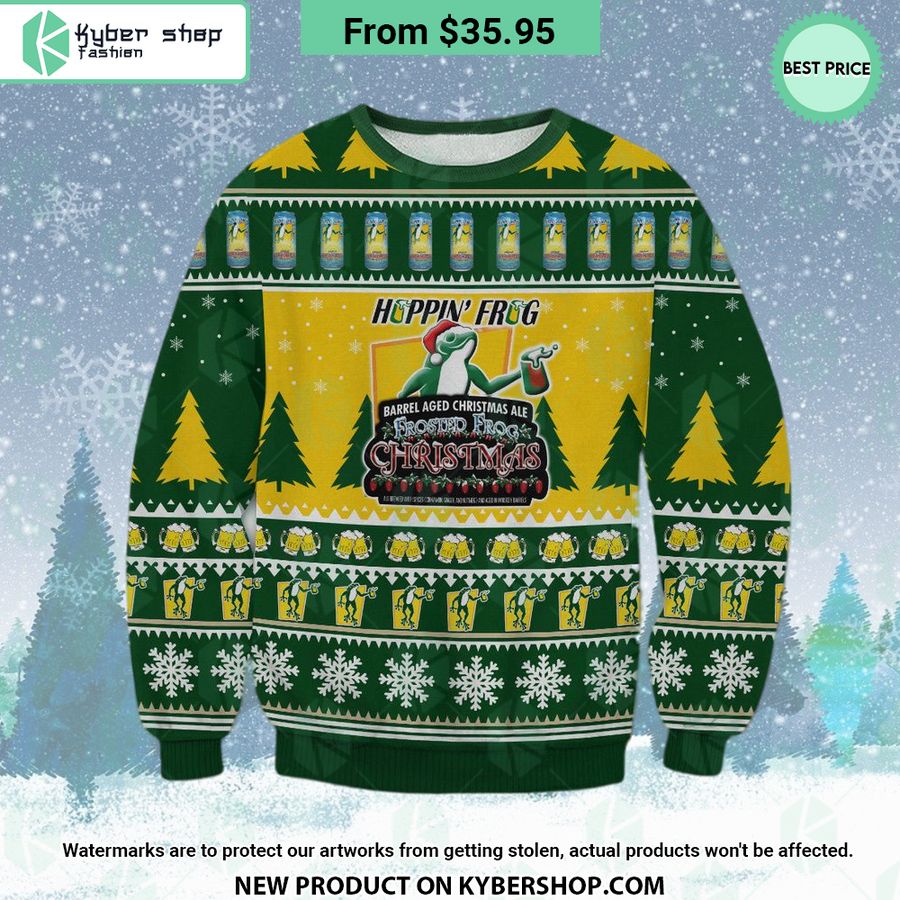 Hoppin’ Frog Christmas Sweater