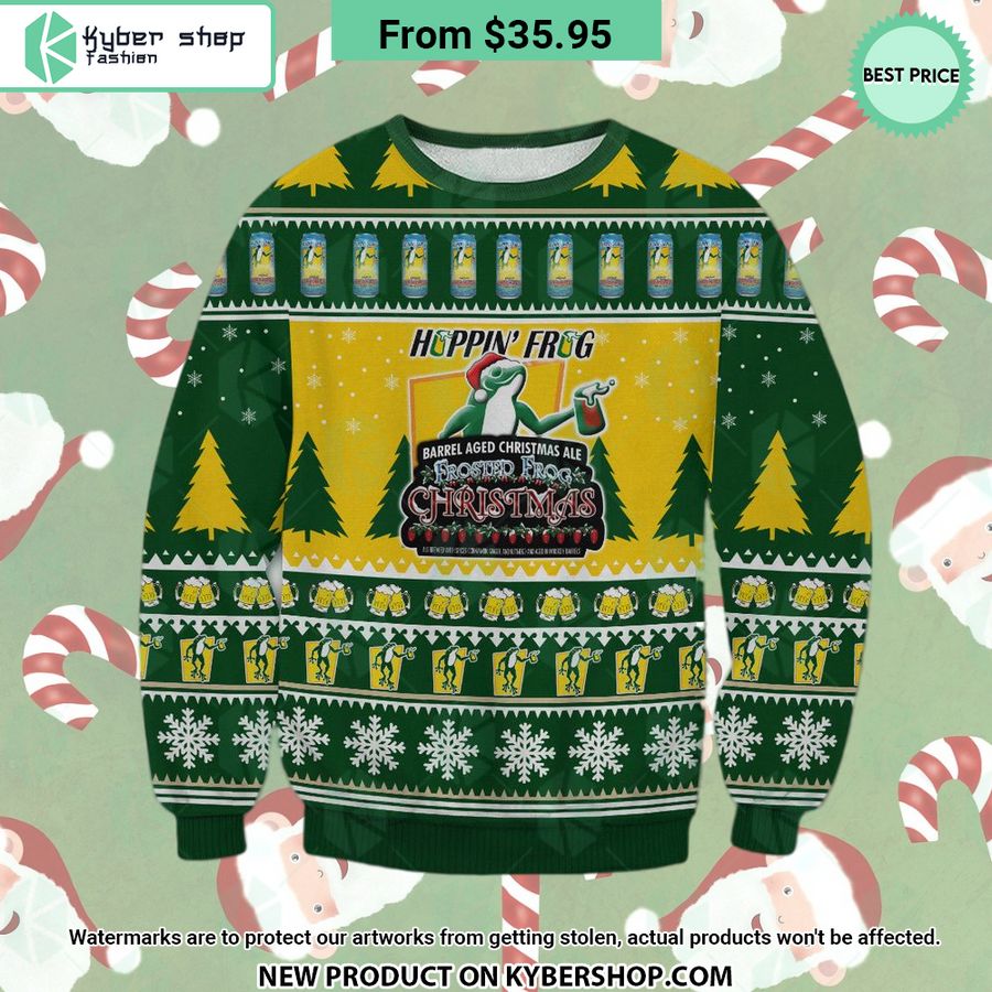 Hoppin’ Frog Christmas Sweater