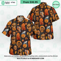 Horror Characters Movies Halloween Hawaiian Shirt