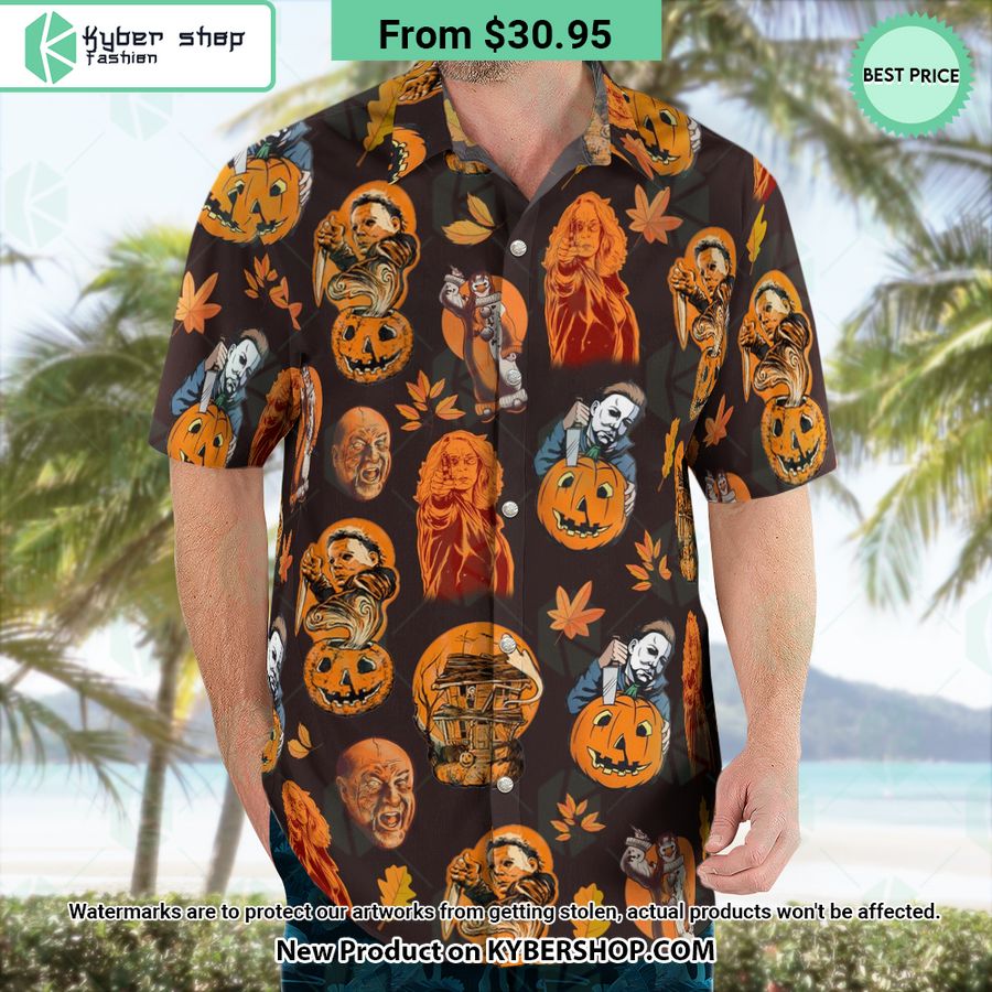 Horror Characters Movies Halloween Hawaiian Shirt