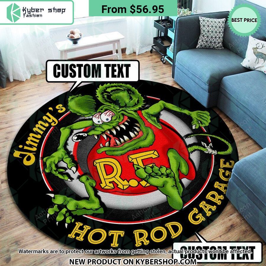 Rod Garage CUSTOM Round Rug