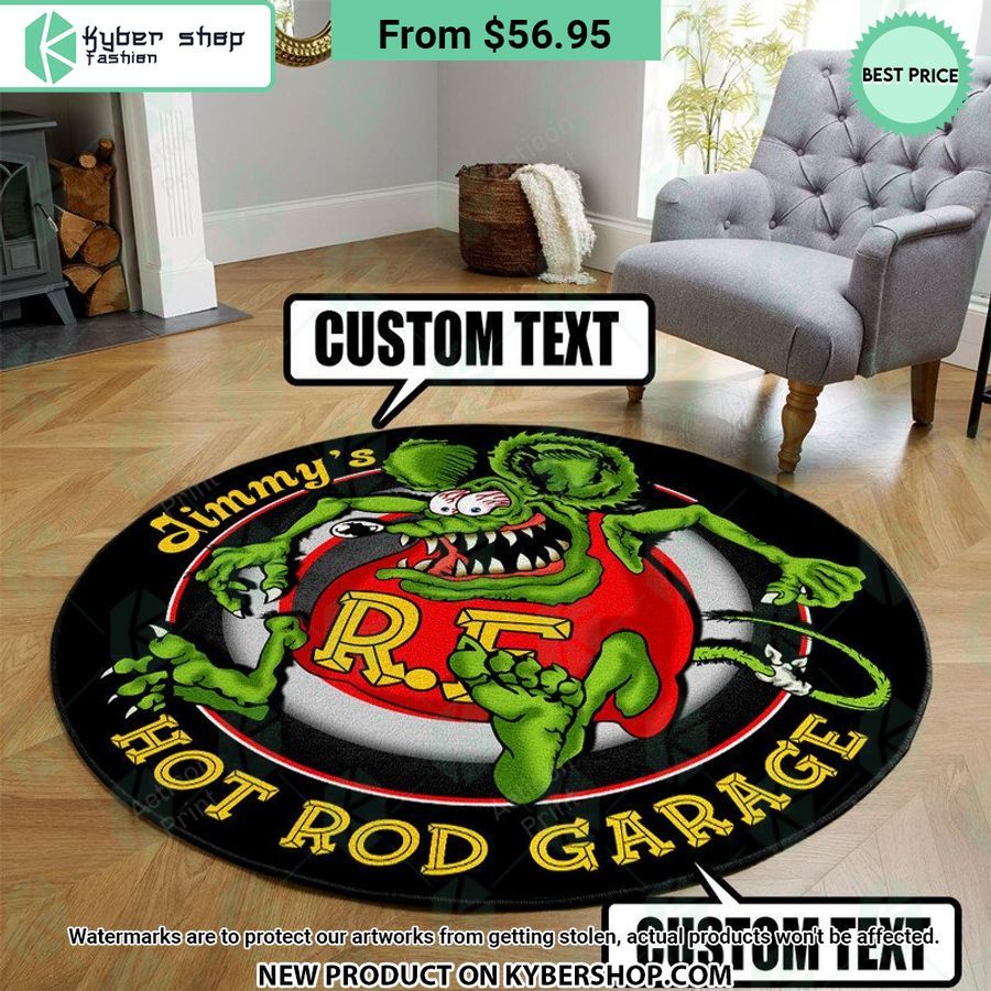 Rod Garage CUSTOM Round Rug