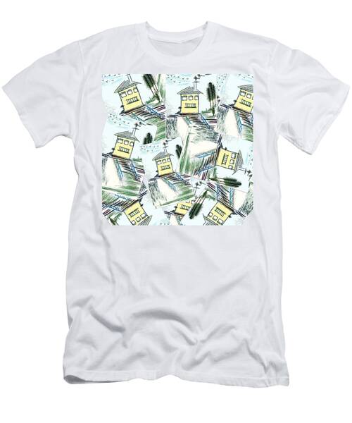 Houses Pattern T-Shirt