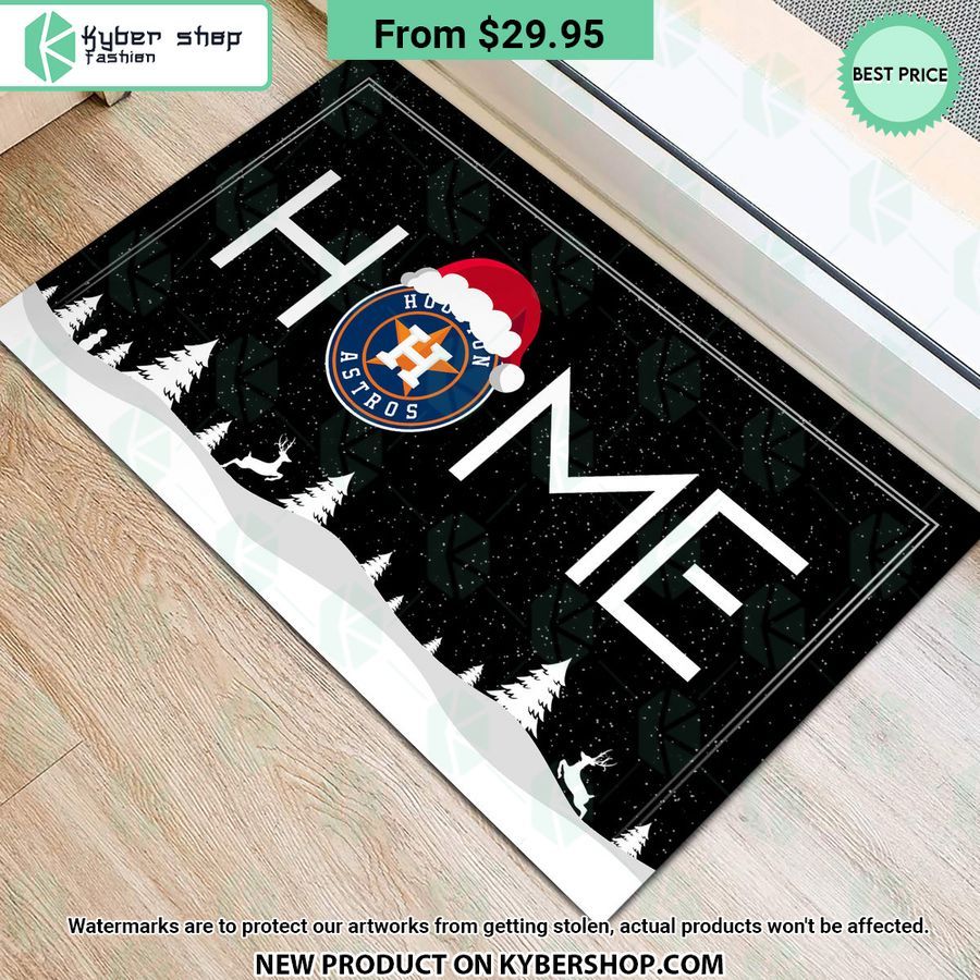 Houston Astros Christmas Home Doormat
