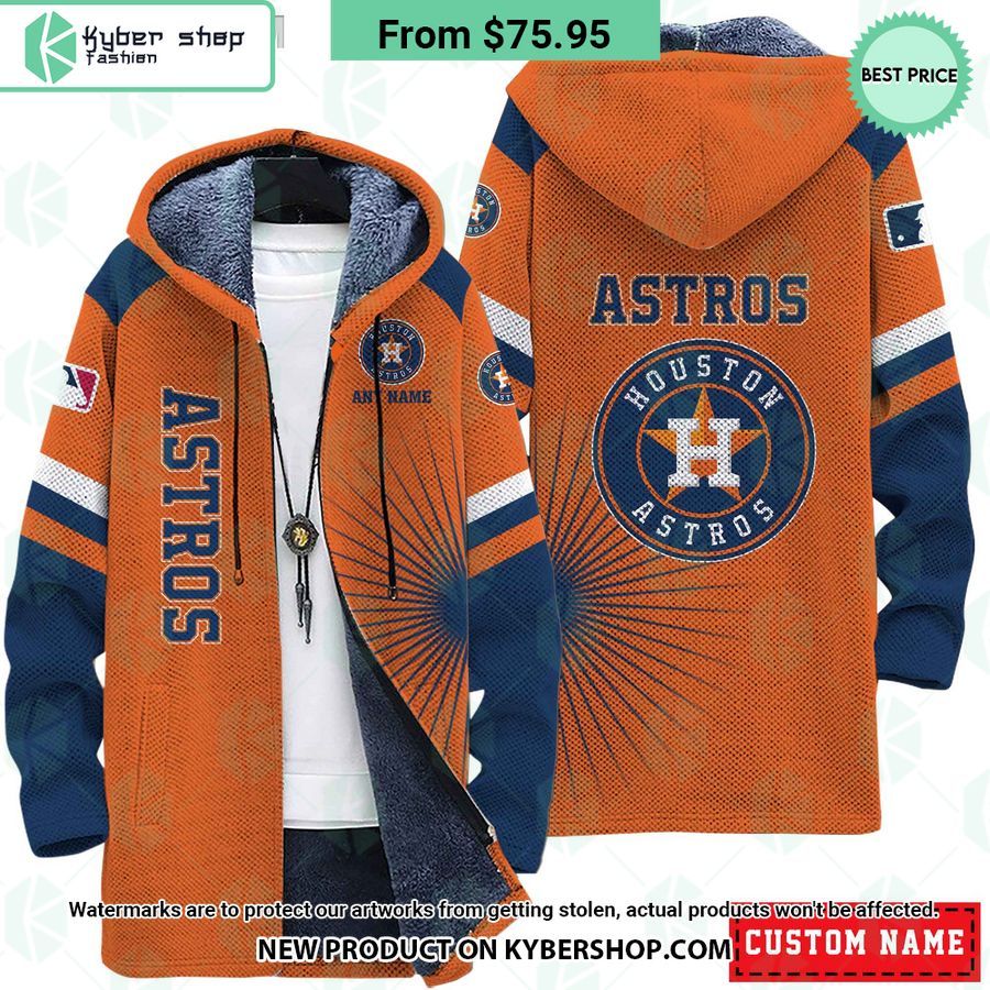 Houston Astros MLB CUSTOM Fleece Windbreaker Jacket