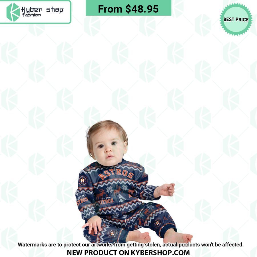 Houston Astros MLB Family Holiday Pajamas Set