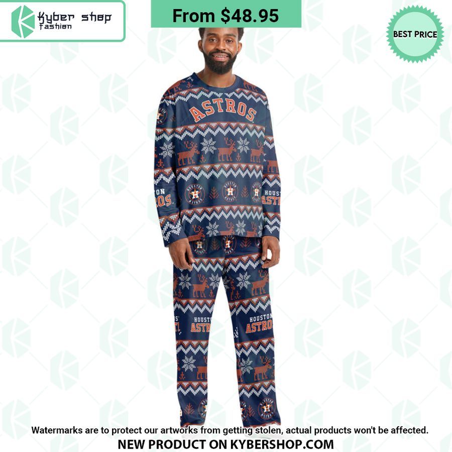Houston Astros MLB Family Holiday Pajamas Set