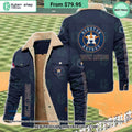Houston Astros MLB Fleece Leather Jacket