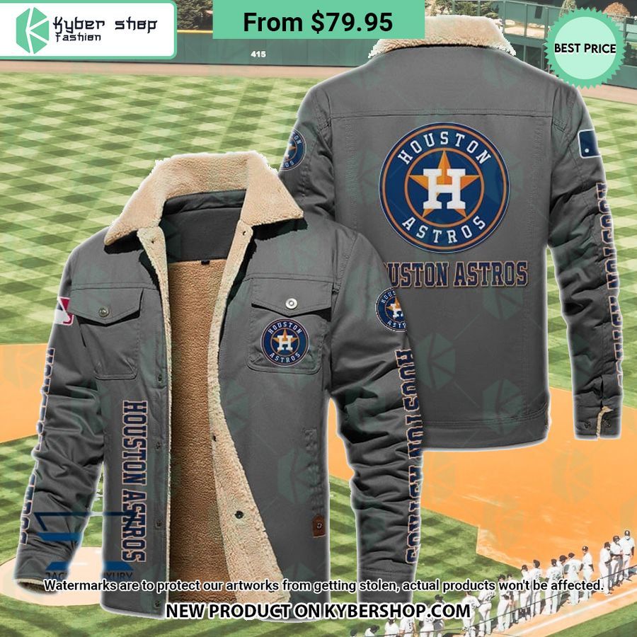 Houston Astros MLB Fleece Leather Jacket