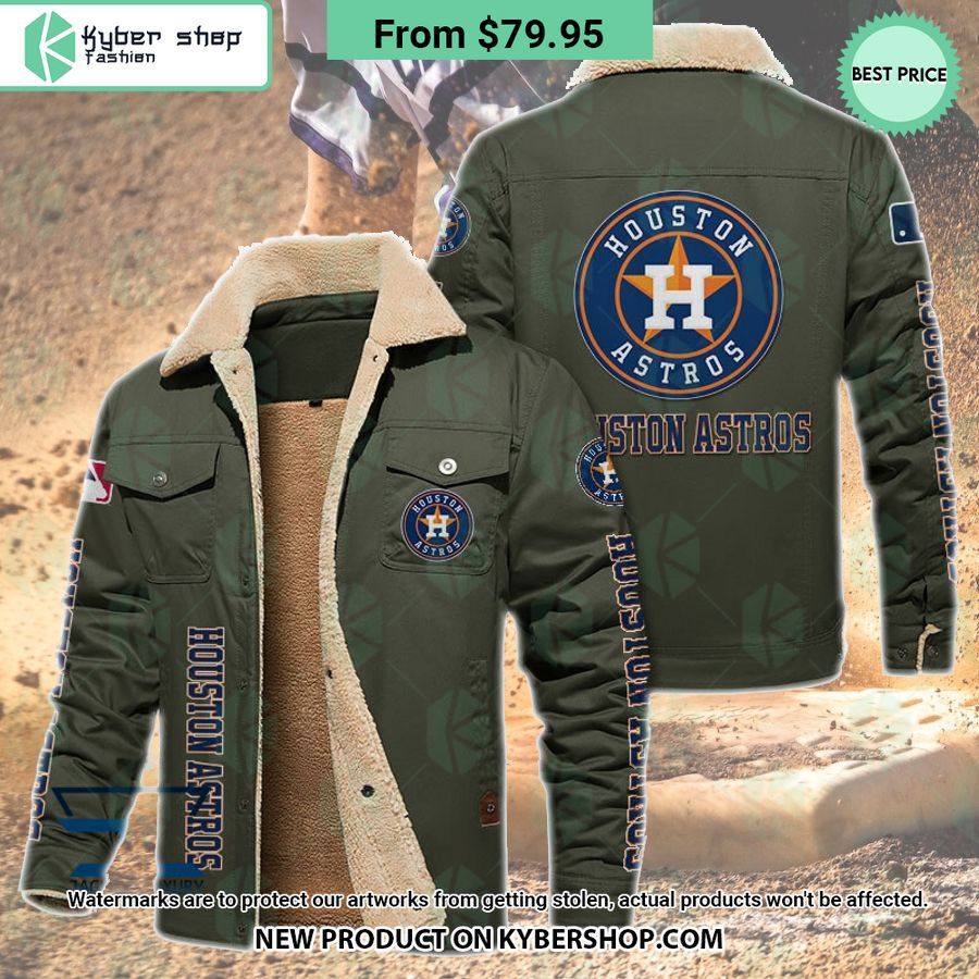Houston Astros MLB Fleece Leather Jacket