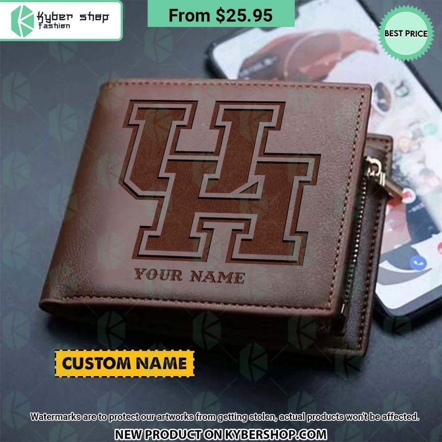 Houston Cougars CUSTOM Leather Wallet