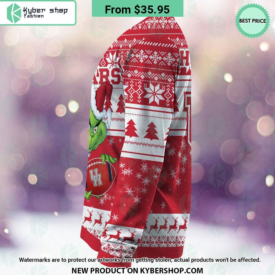 Houston Cougars Grinch Christmas Sweater