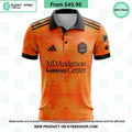 Houston Dynamo FC 2023 Home El Sol MLS CUSTOM Polo Shirt