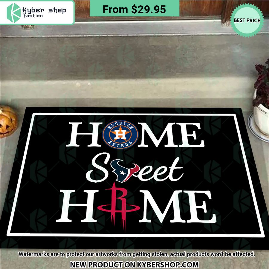 Houston Texans Houston Astros Houston Rockets Home Sweet Home Doormat