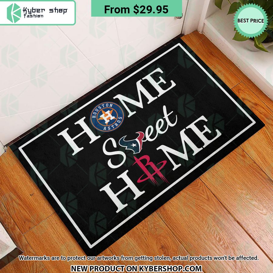 Houston Texans Houston Astros Houston Rockets Home Sweet Home Doormat