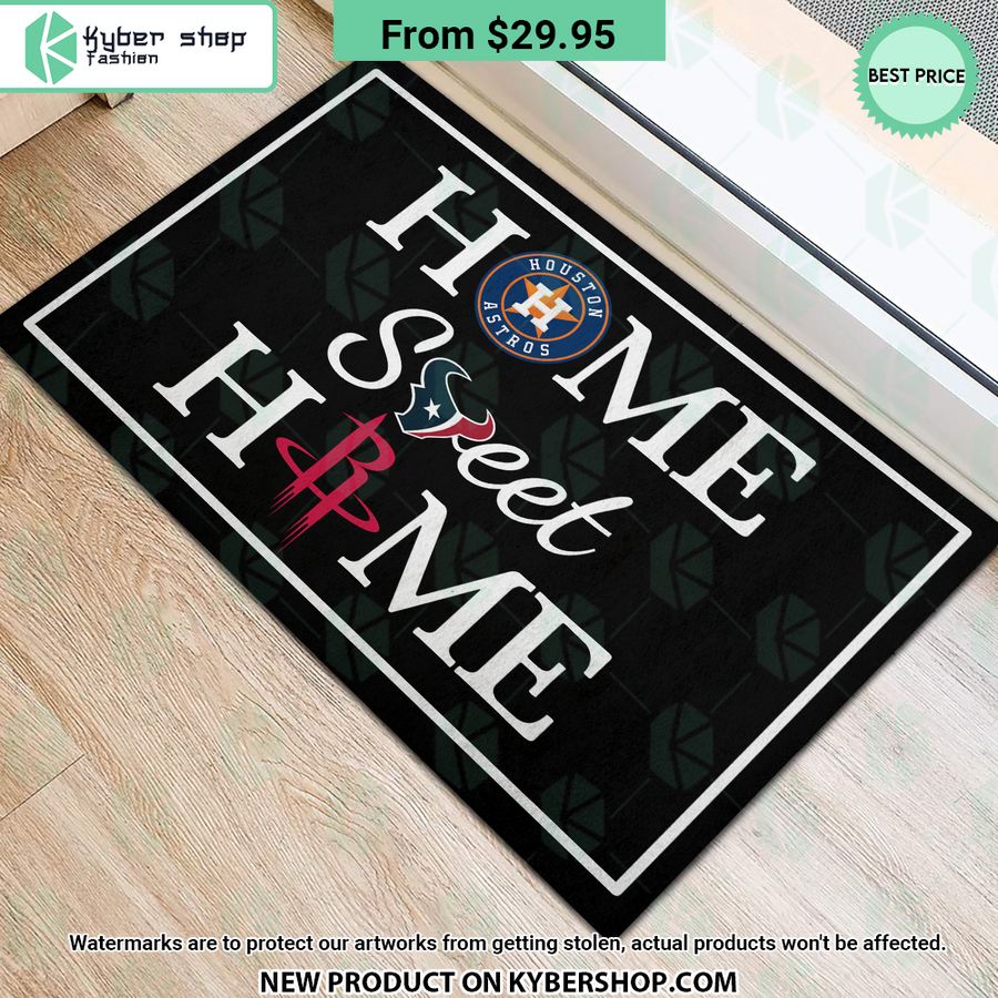 Houston Texans Houston Astros Houston Rockets Home Sweet Home Doormat