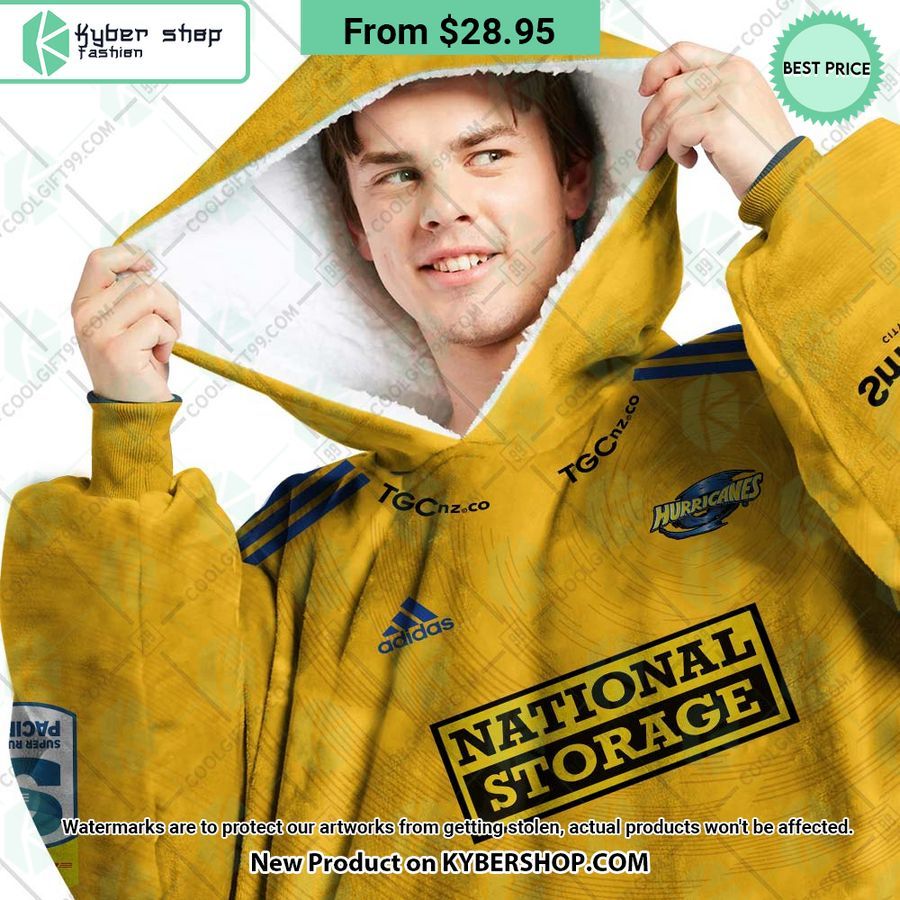 Hurricanes Super Rugby Pacific Home Jersey CUSTOM Hoodie Blanket