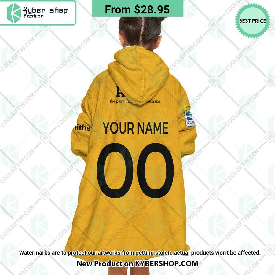 Hurricanes Super Rugby Pacific Home Jersey CUSTOM Hoodie Blanket