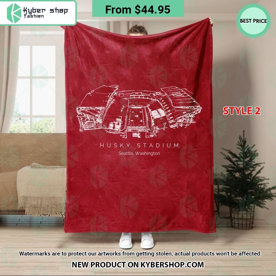 Husky Stadium Washington Huskies Blanket