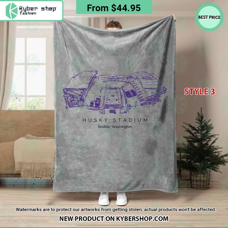 Husky Stadium Washington Huskies Blanket